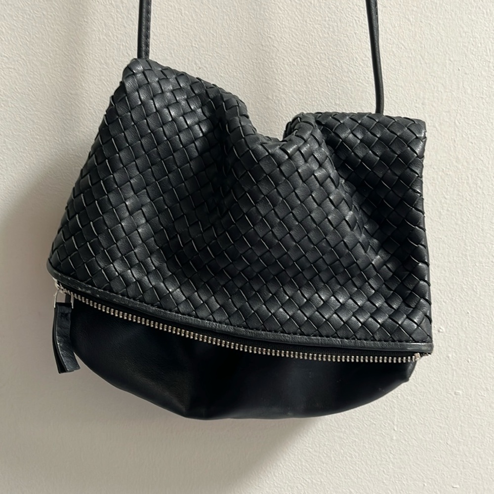 COS Crossbody Braided Leather Bag